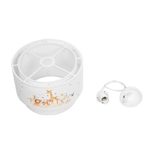 GLOBOSTAR® GIRAFFE 204-0007 Παιδικό Κρεμαστό Φωτιστικό Οροφής με Ντουί 1 x E27 AC 220-240V IP20 - Πολύχρωμο - Μ30 x Π30 x Υ24cm
