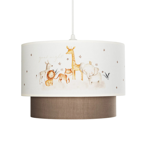 GLOBOSTAR® GIRAFFE 204-0008 Παιδικό Κρεμαστό Φωτιστικό Οροφής με Ντουί 1 x E27 AC 220-240V IP20 - Πολύχρωμο - Μ30 x Π30 x Υ24cm