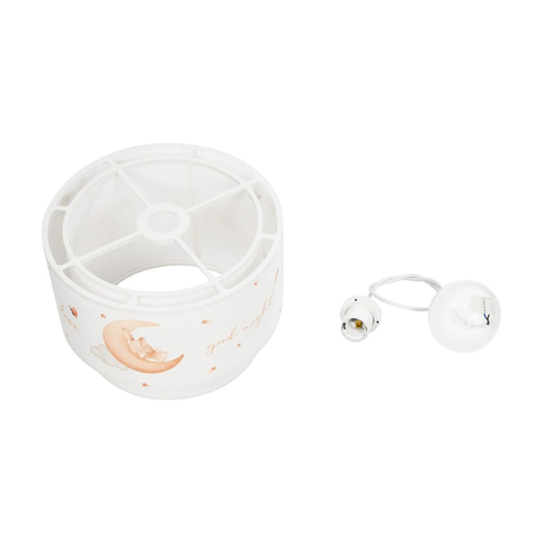 GLOBOSTAR® MOON 204-0011 Παιδικό Κρεμαστό Φωτιστικό Οροφής με Ντουί 1 x E27 AC 220-240V IP20 - Πολύχρωμο - Μ30 x Π30 x Υ24cm