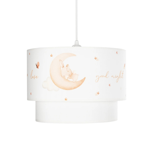 GLOBOSTAR® MOON 204-0011 Παιδικό Κρεμαστό Φωτιστικό Οροφής με Ντουί 1 x E27 AC 220-240V IP20 - Πολύχρωμο - Μ30 x Π30 x Υ24cm