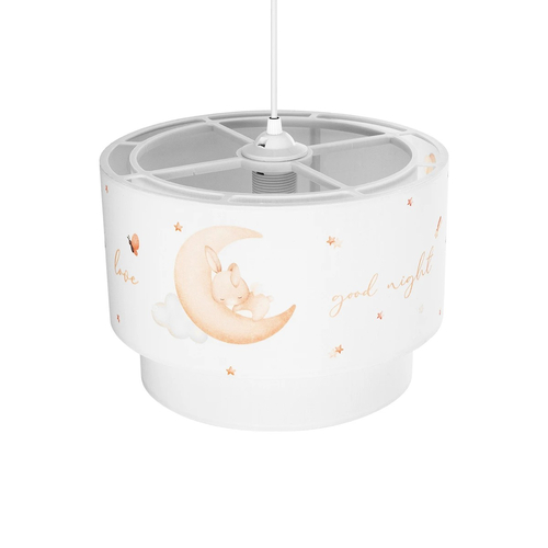 GLOBOSTAR® MOON 204-0011 Παιδικό Κρεμαστό Φωτιστικό Οροφής με Ντουί 1 x E27 AC 220-240V IP20 - Πολύχρωμο - Μ30 x Π30 x Υ24cm