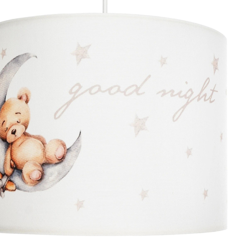 GLOBOSTAR® MOON 204-0013 Παιδικό Κρεμαστό Φωτιστικό Οροφής με Ντουί 1 x E27 AC 220-240V IP20 - Πολύχρωμο - Μ28 x Π28 x Υ24cm