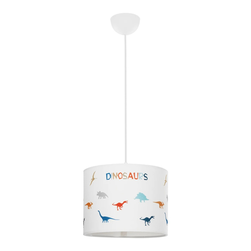GLOBOSTAR® DINO 204-0014 Παιδικό Κρεμαστό Φωτιστικό Οροφής με Ντουί 1 x E27 AC 220-240V IP20 - Πολύχρωμο - Μ28 x Π28 x Υ24cm