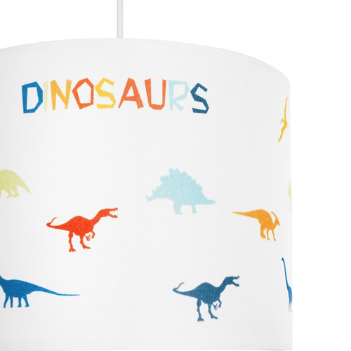 GLOBOSTAR® DINO 204-0014 Παιδικό Κρεμαστό Φωτιστικό Οροφής με Ντουί 1 x E27 AC 220-240V IP20 - Πολύχρωμο - Μ28 x Π28 x Υ24cm