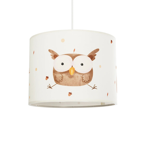 GLOBOSTAR® OWL 204-0017 Παιδικό Κρεμαστό Φωτιστικό Οροφής με Ντουί 1 x E27 AC 220-240V IP20 - Πολύχρωμο - Μ28 x Π28 x Υ24cm