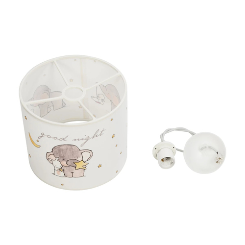 GLOBOSTAR® ELEPHANT 204-0020 Παιδικό Κρεμαστό Φωτιστικό Οροφής με Ντουί 1 x E27 AC 220-240V IP20 - Πολύχρωμο - Μ24 x Π24 x Υ23cm