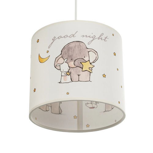 GLOBOSTAR® ELEPHANT 204-0020 Παιδικό Κρεμαστό Φωτιστικό Οροφής με Ντουί 1 x E27 AC 220-240V IP20 - Πολύχρωμο - Μ24 x Π24 x Υ23cm
