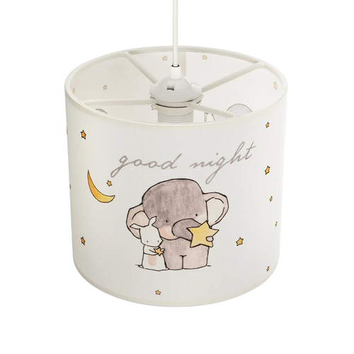 GLOBOSTAR® ELEPHANT 204-0020 Παιδικό Κρεμαστό Φωτιστικό Οροφής με Ντουί 1 x E27 AC 220-240V IP20 - Πολύχρωμο - Μ24 x Π24 x Υ23cm