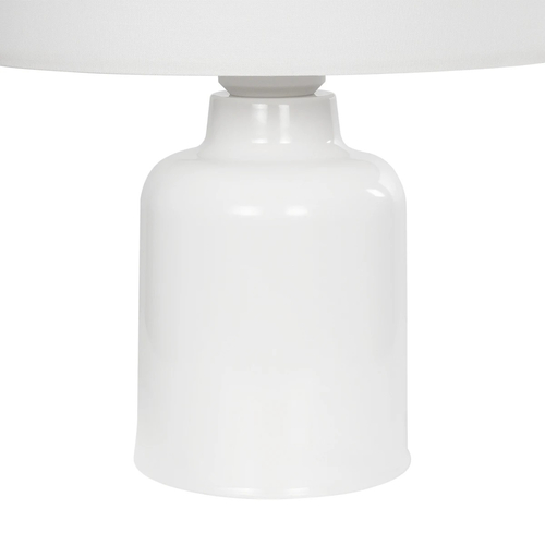 GloboStar® SATURN 204-0030 Παιδικό Eπιτραπέζιο Φωτιστικό Πορτατίφ Μονόφωτο 1 x E27 IP20 Πολύχρωμο Ύφασμα με Λευκό Πλαστικό - Μ24 x Π24 x Υ32cm