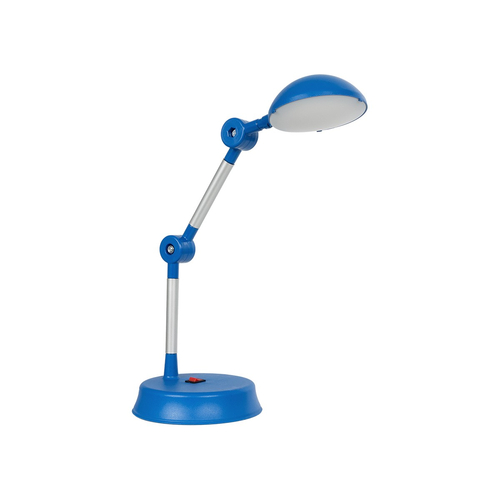 GloboStar® MICHEL 202-0063 Επιτραπέζιο Φωτιστικό Πορτατίφ LED 6W 540lm 120° AC220-240V IP20 Ψυχρό Λευκό 6000K Μπλε Πλαστικό - Μ20 x Π14.5 xΥ33cm - 2 Χρόνια Εγγύηση
