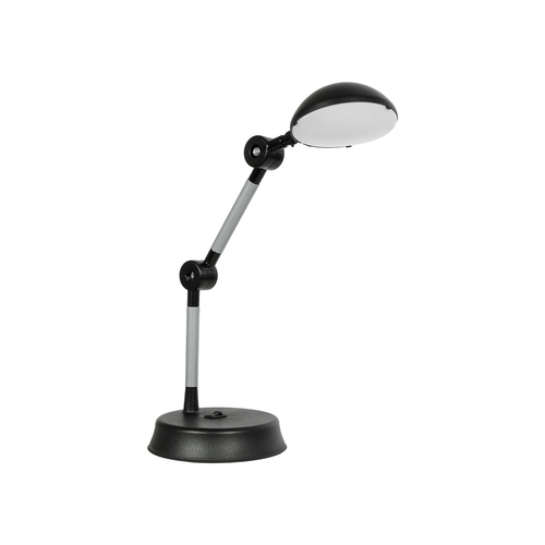 GloboStar® MICHEL 202-0061 Επιτραπέζιο Φωτιστικό Πορτατίφ LED 6W 540lm 120° AC220-240V IP20 Ψυχρό Λευκό 6000K Μαύρο Πλαστικό - Μ20 x Π14.5 x Υ33cm - 2 Χρόνια Εγγύηση