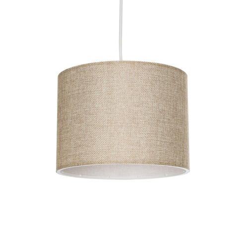 GLOBOSTAR® BLAZE 203-0107 Μοντέρνο Κρεμαστό Φωτιστικό Οροφής με Ντουί 1 x E27 AC 220-240V IP20 - Μπεζ - Μ22 x Π22 x Υ20cm