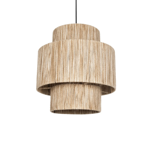 GLOBOSTAR® SALTO 203-0037 Boho Κρεμαστό Φωτιστικό Οροφής με Ντουί 1 x E27 AC 220-240V IP20 - Μπεζ - M40 x Π40 x Υ42cm