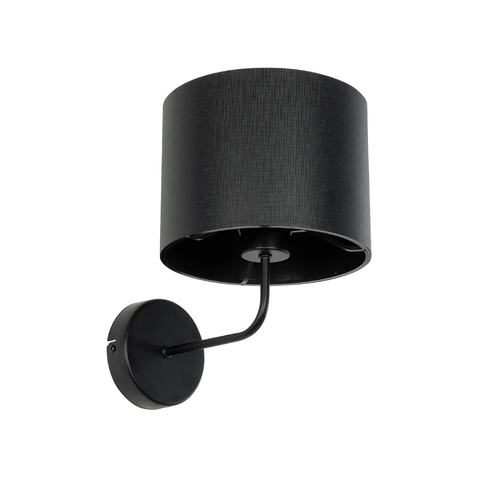 GLOBOSTAR® RALPH 203-0038 Vintage Φωτιστικό Τοίχου - Απλίκα με Ντουί 1 x E27 AC 220-240V IP20 - Μαύρο - Μ22 x Π29 x Υ30cm