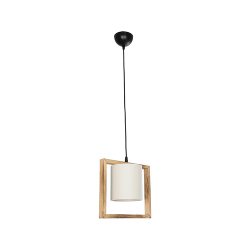 GLOBOSTAR® CUP 203-0050 Vintage Κρεμαστό Φωτιστικό Οροφής με Ντουί 1 x E27 AC 220-240V IP20 - Μπεζ & Λευκό - Μ28 x Π14 x Υ24cm