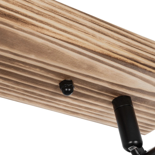 GLOBOSTAR® CUP 203-0061 Vintage Φωτιστικό Οροφής με Ντουί 3 x E27 AC 220-240V IP20 - Μαύρο & Μπέζ - Μ50 x Π8 x Υ15cm