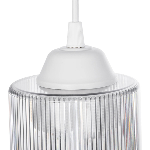 GLOBOSTAR® TORUS 203-0064 Μοντέρνο Κρεμαστό Φωτιστικό Οροφής με Ντουί 1 x E27 AC 220-240V IP20 - Λευκό - Μ10.5 x Π10.5 x Υ18.5cm