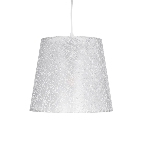 GLOBOSTAR® CONEY 203-0069 Μοντέρνο Κρεμαστό Φωτιστικό Οροφής με Ντουί 1 x E27 AC 220-240V IP20 - Λευκό - Μ26 x Π26 x Υ25cm