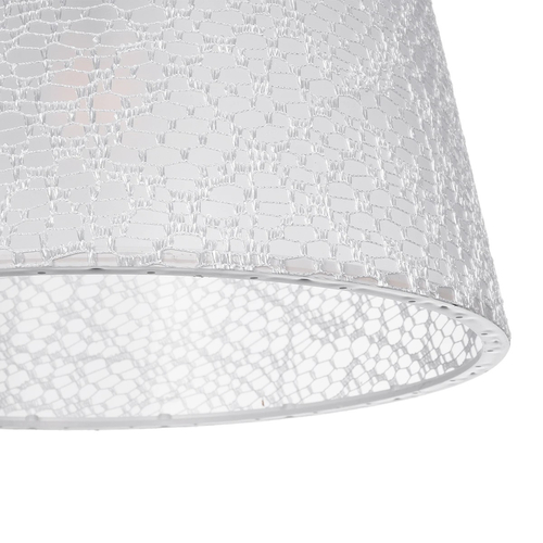 GLOBOSTAR® CONEY 203-0069 Μοντέρνο Κρεμαστό Φωτιστικό Οροφής με Ντουί 1 x E27 AC 220-240V IP20 - Λευκό - Μ26 x Π26 x Υ25cm