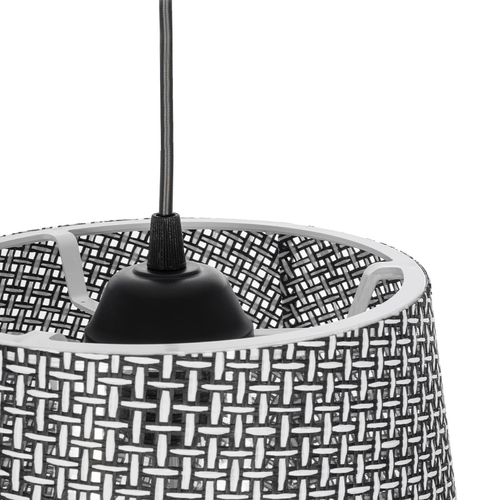 GLOBOSTAR® CONEY 203-0070 Μοντέρνο Κρεμαστό Φωτιστικό Οροφής με Ντουί 1 x E27 AC 220-240V IP20 - Γκρι - Μ26 x Π26 x Υ25cm