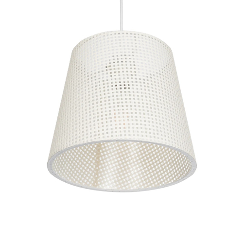 GLOBOSTAR® CONEY 203-0071 Μοντέρνο Κρεμαστό Φωτιστικό Οροφής με Ντουί 1 x E27 AC 220-240V IP20 - Λευκό - Μ26 x Π26 x Υ25cm