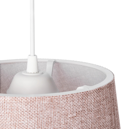 GLOBOSTAR® CONEY 203-0072 Μοντέρνο Κρεμαστό Φωτιστικό Οροφής με Ντουί 1 x E27 AC 220-240V IP20 - Ροζ - Μ26 x Π26 x Υ25cm