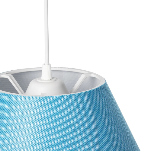 GLOBOSTAR® RIFT 203-0075 Μοντέρνο Κρεμαστό Φωτιστικό Οροφής με Ντουί 1 x E27 AC 220-240V IP20 - Μπλε - Μ35 x Π35 x Υ22.5cm