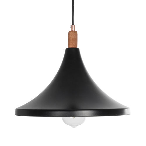 GLOBOSTAR® BELFRY 203-0077 Μοντέρνο Κρεμαστό Φωτιστικό Οροφής με Ντουί 1 x E27 AC 220-240V IP20 - Μαύρο & Χρυσό - Μ29.5 x Π29.5 x Υ22cm