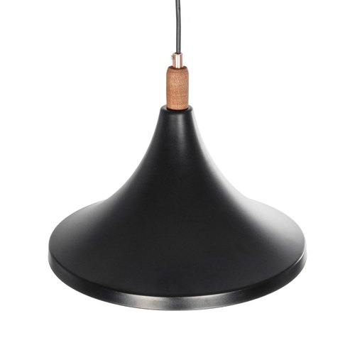 GLOBOSTAR® BELFRY 203-0077 Μοντέρνο Κρεμαστό Φωτιστικό Οροφής με Ντουί 1 x E27 AC 220-240V IP20 - Μαύρο & Χρυσό - Μ29.5 x Π29.5 x Υ22cm