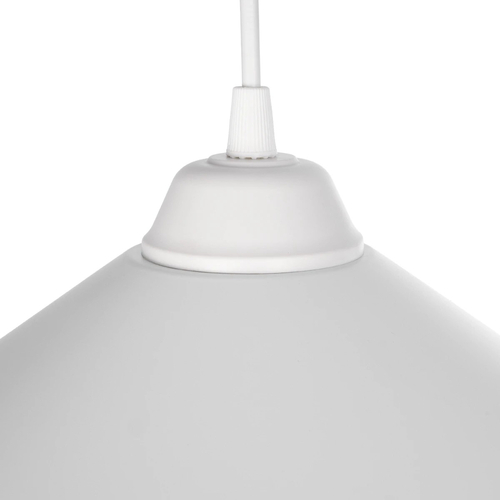 GLOBOSTAR® FONTE 203-0081 Μοντέρνο Κρεμαστό Φωτιστικό Οροφής με Ντουί 1 x E27 AC 220-240V IP20 - Λευκό - Μ25.5 x Π25.5 x Υ10cm