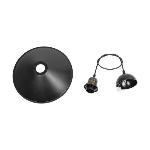 GLOBOSTAR® FERRO 203-0082 Μοντέρνο Κρεμαστό Φωτιστικό Οροφής με Ντουί 1 x E27 AC 220-240V IP20 - Μαύρο & Μπρούτζινο - Μ30 x Π30 x Υ15cm