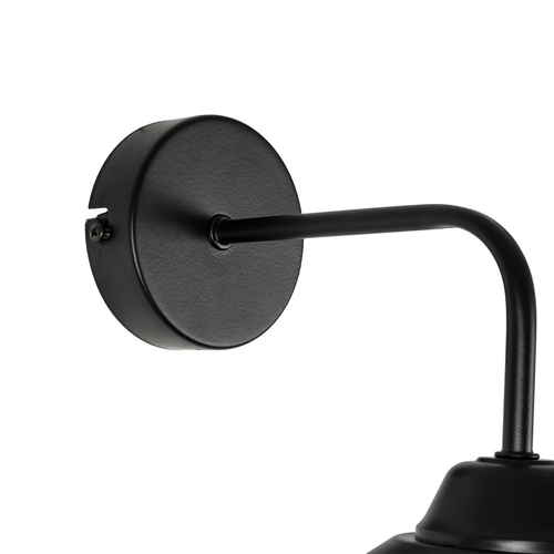 GLOBOSTAR® CAGE 203-0096 Vintage Φωτιστικό Τοίχου - Απλίκα με Ντουί 1 x E27 AC 220-240V IP20 - Μαύρο - M22 x Π28 x Υ35cm