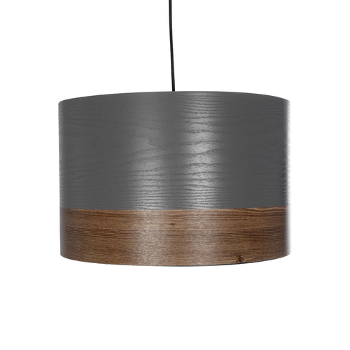 GLOBOSTAR® ZYKLUS 203-0102 Μοντέρνο Κρεμαστό Φωτιστικό Οροφής με Ντουί 1 x E27 AC 220-240V IP20 - Γκρί & Καφέ - Μ36 x Π36 x Υ25cm