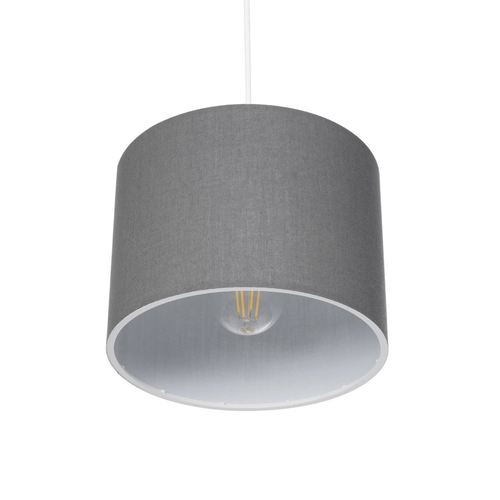 GLOBOSTAR® BLAZE 203-0108 Μοντέρνο Κρεμαστό Φωτιστικό Οροφής με Ντουί 1 x E27 AC 220-240V IP20 - Γκρι - Μ22 x Π22 x Υ20cm