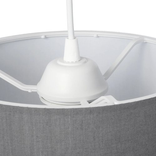 GLOBOSTAR® BLAZE 203-0108 Μοντέρνο Κρεμαστό Φωτιστικό Οροφής με Ντουί 1 x E27 AC 220-240V IP20 - Γκρι - Μ22 x Π22 x Υ20cm