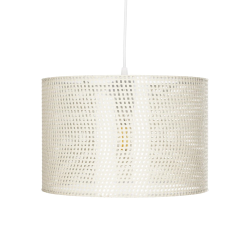 GLOBOSTAR® CLAIRIE 203-0137 Μοντέρνο Κρεμαστό Φωτιστικό Οροφής με Ντουί 1 x E27 AC 220-240V IP20 - Μπεζ - Μ30 x Π30 x Υ22cm