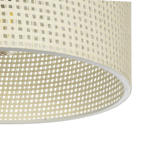 GLOBOSTAR® CILIO 203-0150 Μοντέρνο Φωτιστικό Οροφής με Ντουί 1 x E27 AC 220-240V IP20 - Λευκό - Μ30 x Π30 x Υ22cm