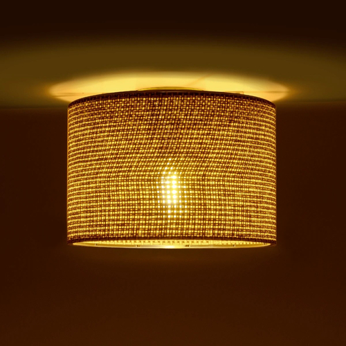 GLOBOSTAR® CILIO 203-0151 Μοντέρνο Φωτιστικό Οροφής με Ντουί 1 x E27 AC 220-240V IP20 - Καφέ - Μ30 x Π30 x Υ22cm