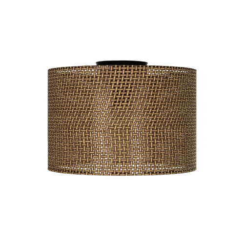 GLOBOSTAR® CILIO 203-0151 Μοντέρνο Φωτιστικό Οροφής με Ντουί 1 x E27 AC 220-240V IP20 - Καφέ - Μ30 x Π30 x Υ22cm