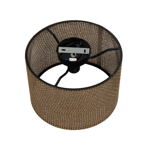 GLOBOSTAR® CILIO 203-0151 Μοντέρνο Φωτιστικό Οροφής με Ντουί 1 x E27 AC 220-240V IP20 - Καφέ - Μ30 x Π30 x Υ22cm