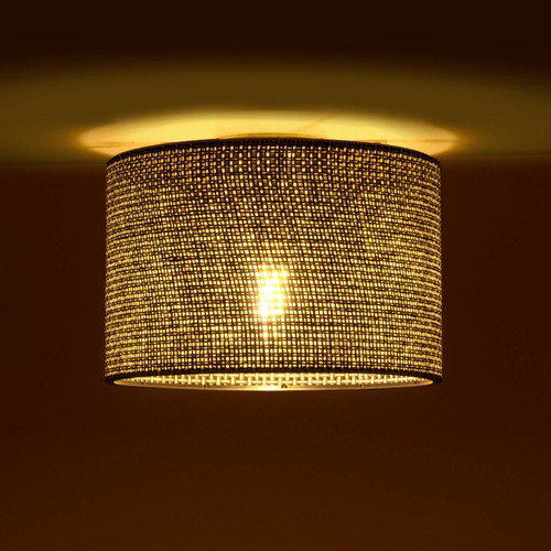 GLOBOSTAR® CILIO 203-0152 Μοντέρνο Φωτιστικό Οροφής με Ντουί 1 x E27 AC 220-240V IP20 - Μαύρο - Μ30 x Π30 x Υ22cm