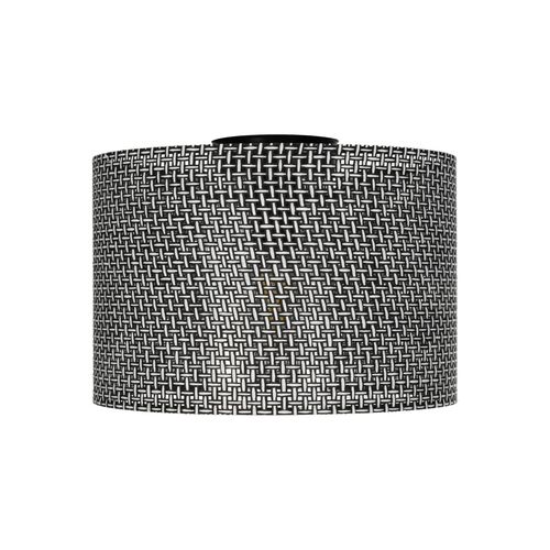 GLOBOSTAR® CILIO 203-0152 Μοντέρνο Φωτιστικό Οροφής με Ντουί 1 x E27 AC 220-240V IP20 - Μαύρο - Μ30 x Π30 x Υ22cm