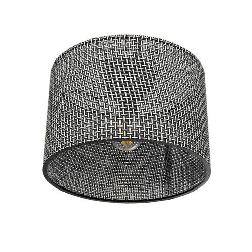 GLOBOSTAR® CILIO 203-0152 Μοντέρνο Φωτιστικό Οροφής με Ντουί 1 x E27 AC 220-240V IP20 - Μαύρο - Μ30 x Π30 x Υ22cm