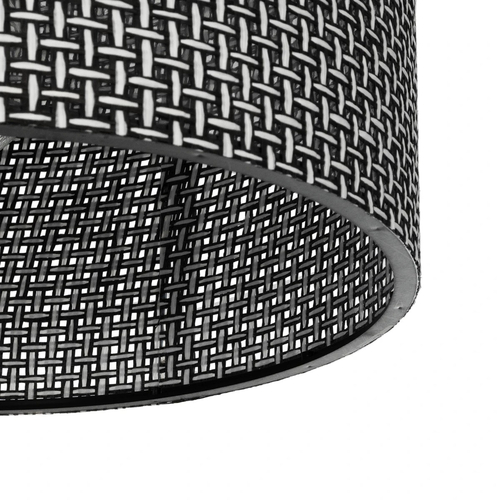 GLOBOSTAR® CILIO 203-0152 Μοντέρνο Φωτιστικό Οροφής με Ντουί 1 x E27 AC 220-240V IP20 - Μαύρο - Μ30 x Π30 x Υ22cm