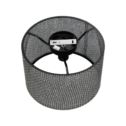 GLOBOSTAR® CILIO 203-0152 Μοντέρνο Φωτιστικό Οροφής με Ντουί 1 x E27 AC 220-240V IP20 - Μαύρο - Μ30 x Π30 x Υ22cm