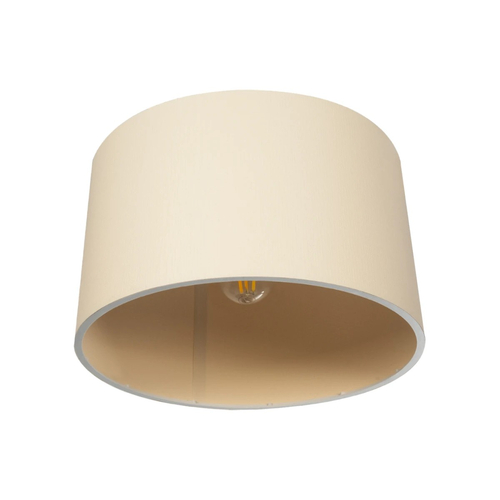 GLOBOSTAR® CILIO 203-0154 Μοντέρνο Φωτιστικό Οροφής με Ντουί 1 x E27 AC 220-240V IP20 - Μπεζ - Μ38 x Π38 x Υ23cm