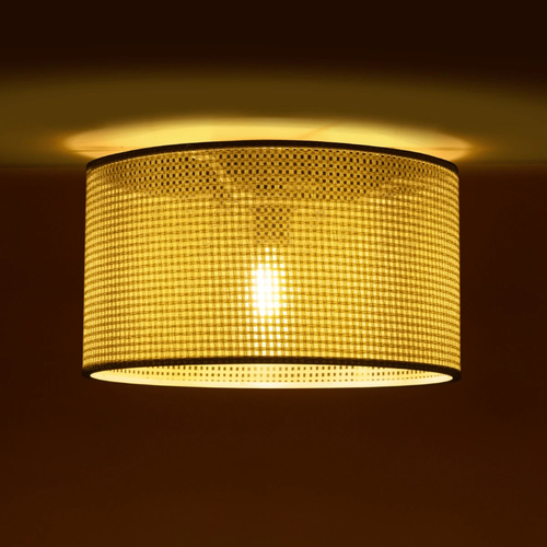 GLOBOSTAR® CILIO 203-0155 Μοντέρνο Φωτιστικό Οροφής με Ντουί 1 x E27 AC 220-240V IP20 - Λευκό - Μ38 x Π38 x Υ23cm