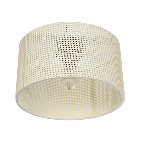 GLOBOSTAR® CILIO 203-0155 Μοντέρνο Φωτιστικό Οροφής με Ντουί 1 x E27 AC 220-240V IP20 - Λευκό - Μ38 x Π38 x Υ23cm