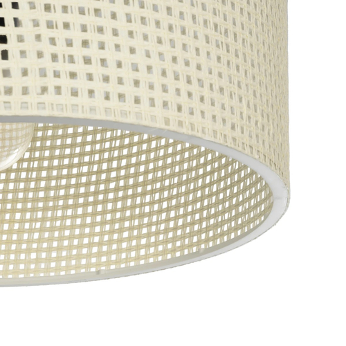 GLOBOSTAR® CILIO 203-0155 Μοντέρνο Φωτιστικό Οροφής με Ντουί 1 x E27 AC 220-240V IP20 - Λευκό - Μ38 x Π38 x Υ23cm