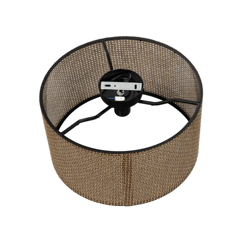 GLOBOSTAR® CILIO 203-0156 Μοντέρνο Φωτιστικό Οροφής με Ντουί 1 x E27 AC 220-240V IP20 - Καφέ - Μ38 x Π38 x Υ23cm